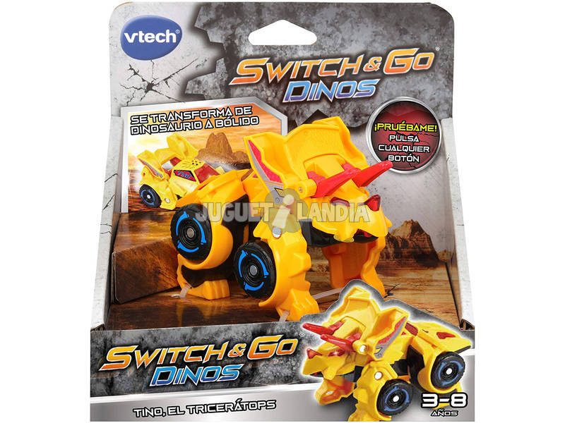 Switch & Go Dino Tino Triceratops Bólido VTech 183022