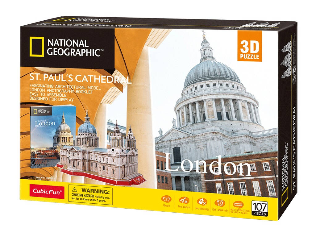 National Geographic Puzzle 3D St. Pauls Kathedrale World Brands DS0991H