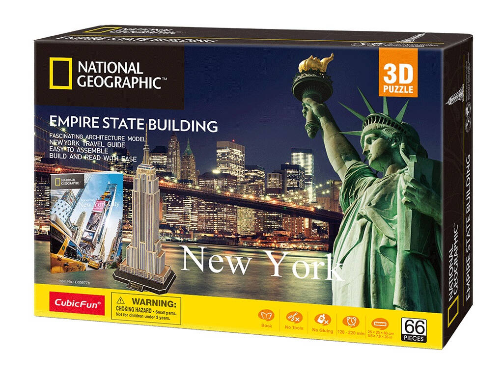 National Geographic Puzzle 3D Empire State Building World Brands DS0977H