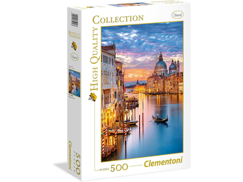 Puzzle 500 Veneza Iluminada Clementoni 35056