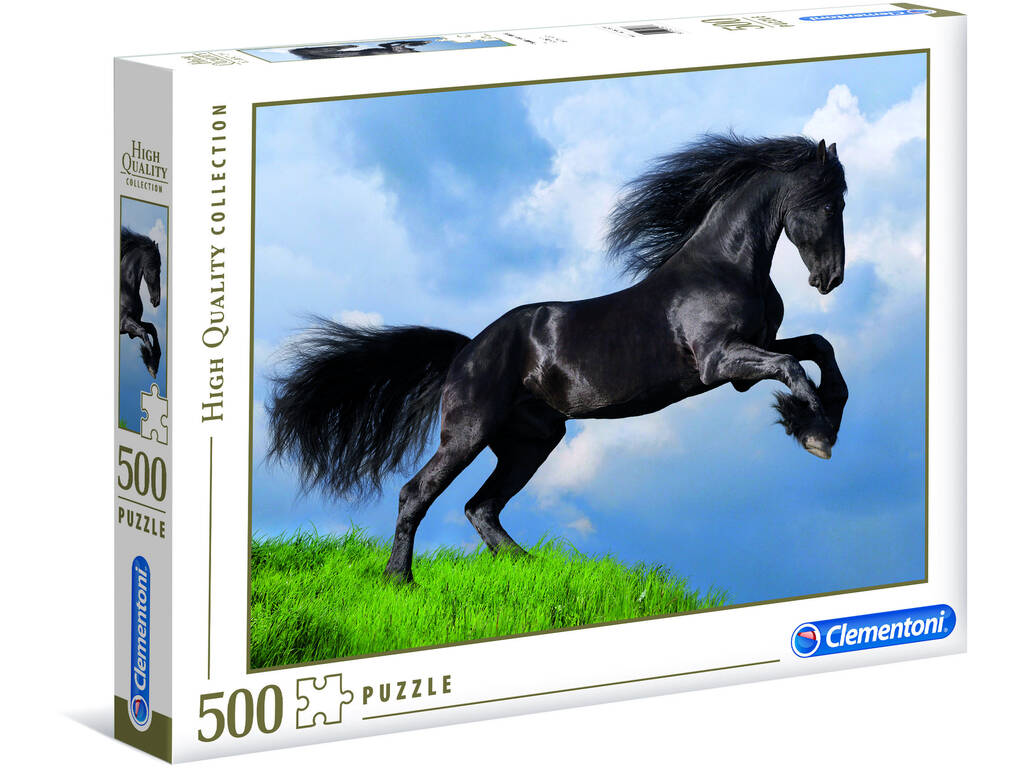 Puzzle 500 Schwarzes Pferd Clementoni 35071