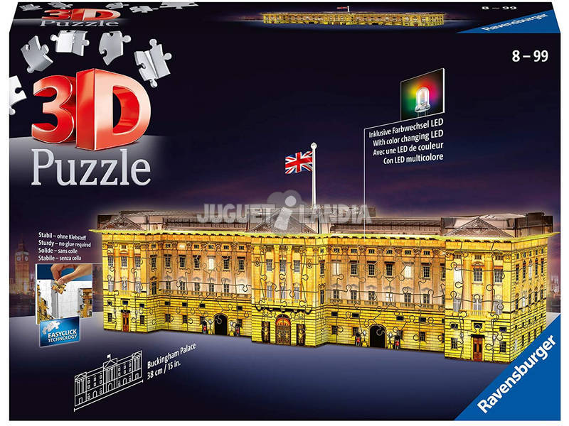 Puzzle 3D Buckingham Palace con Luce Ravensburger 12529