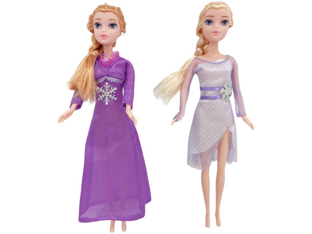 Principesse del Ghiaccio Set Due Bambole e Accessori