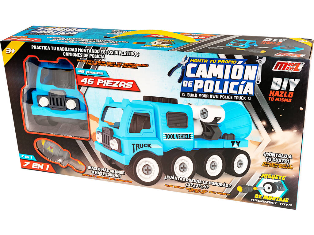 Camión Policía Montable Ampliable 7 en 1
