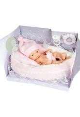 Poup�e en Vinyle avec Coussin Rose et Accessoires