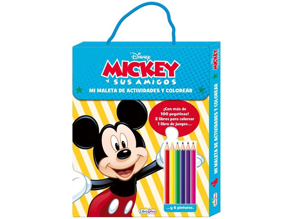 Mickey Y Sus Amigos Mi Maleta de Actividades y Colorear Edición Saldaña LD0879
