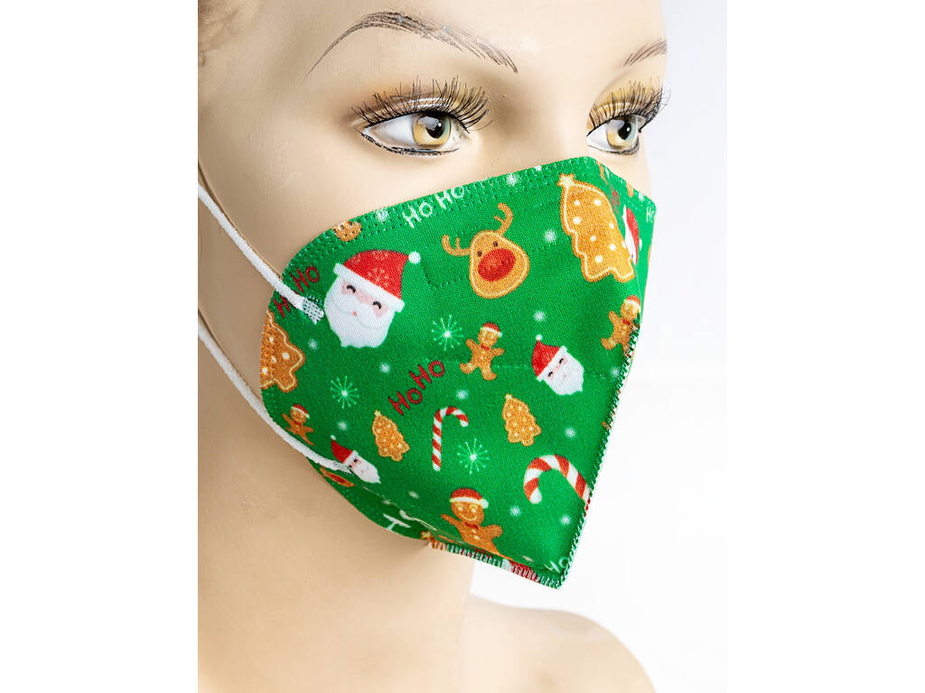 Grünes Weihnachten Hygienische Maske für Erwachsene Kamabu 32