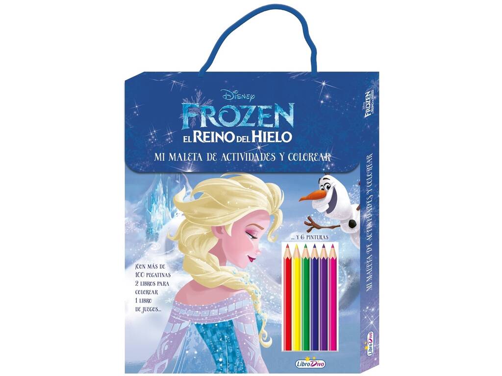 Frozen Ma valise d'activités et de coloriage Ediciones Saldaña LD0880