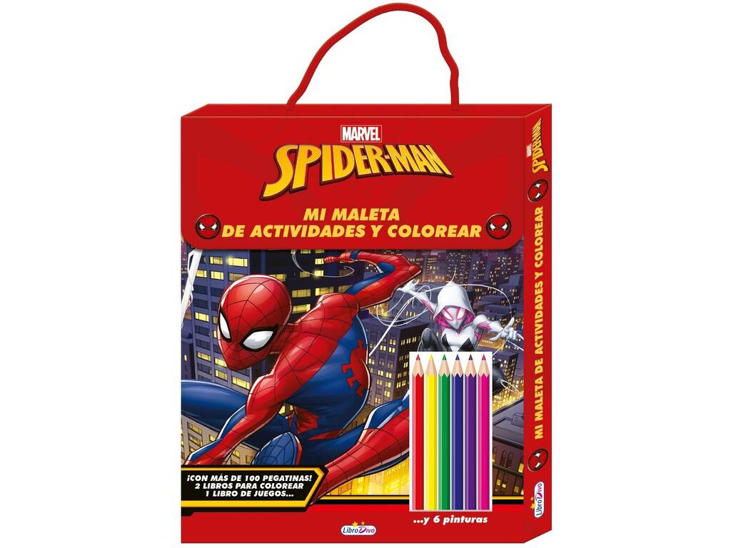 Spiderman Mi Maleta Actividades y Colorear Ediciones Saldaña LD0881