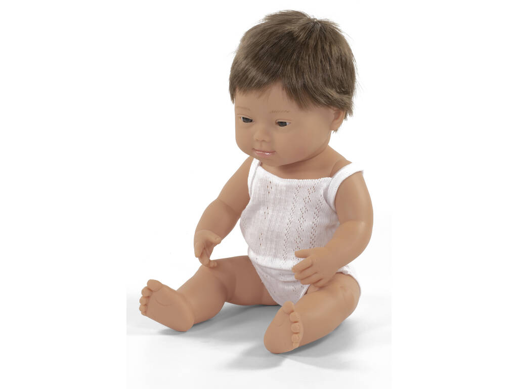 Muñeco Baby Síndrome de Down Europeo 38 cm. Miniland 31170