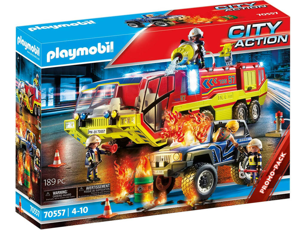 Playmobil City Action Operación Rescate Camión de Bomberos 70557