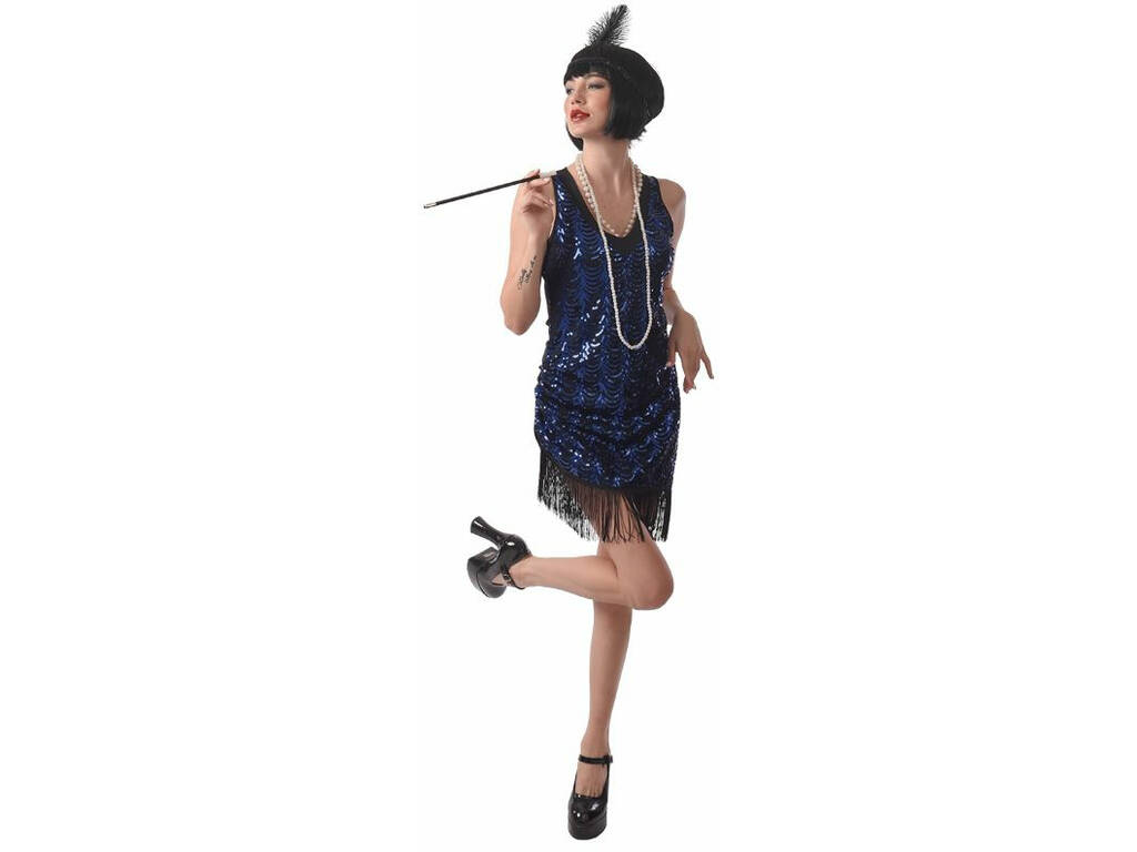 Flapper-Kostüm 20er für Frauen Größe S