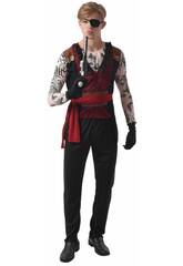 Costume Pirata Tatuato Uomo Taglia M