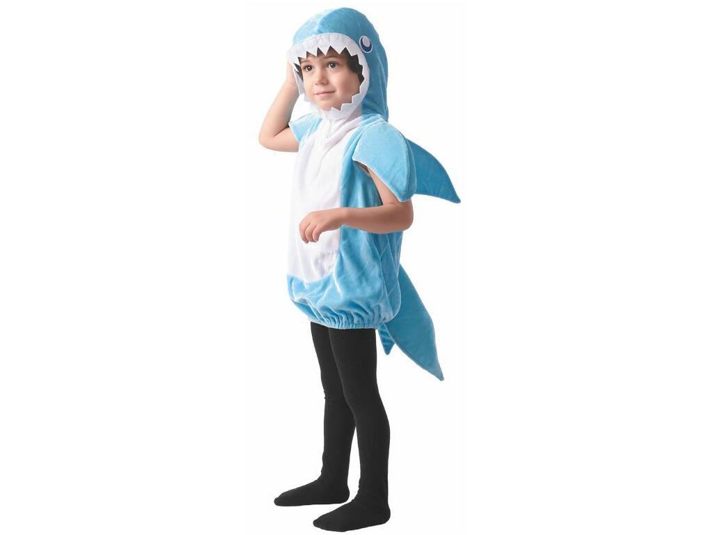 Disfarce Tubarão Azul Bebé Tamanho M