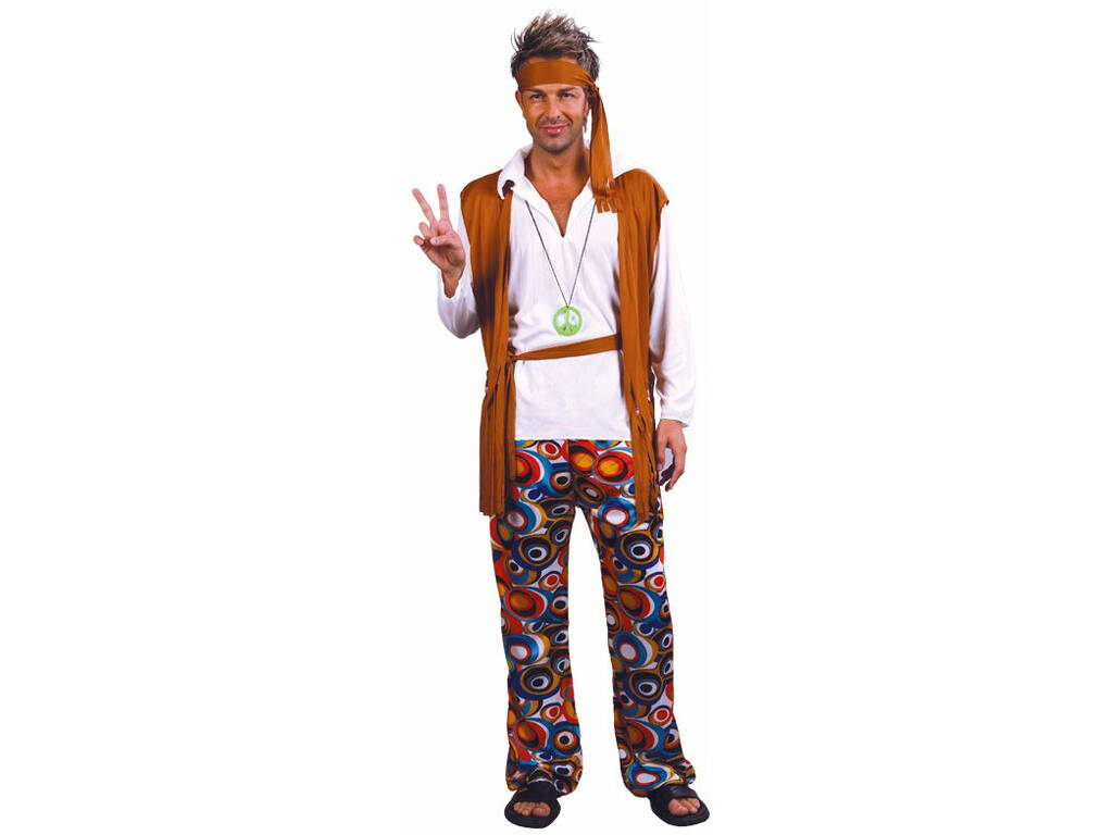 Disfraz Hippie Hombre Talla L