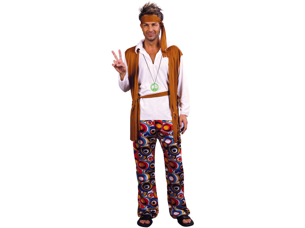 Disfraz Hippie Hombre Talla XL