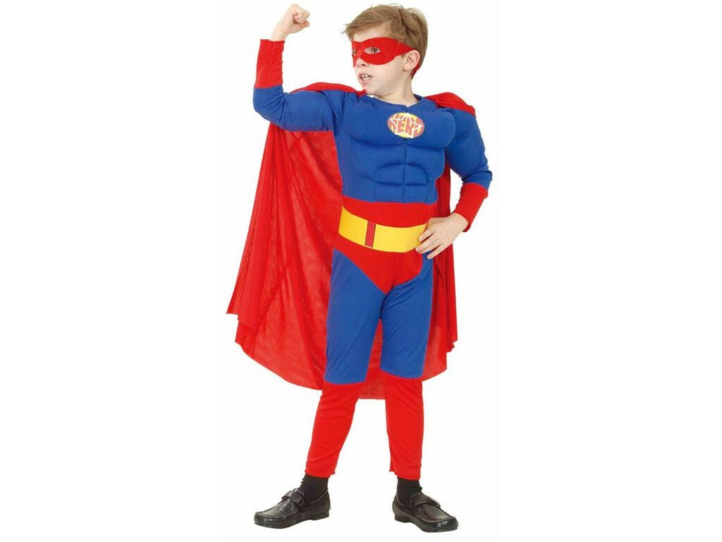 Disfraz Superhéroe Musculoso Niño Talla M