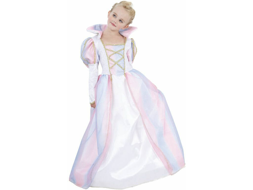 Regenbogen Prinzessin Kostüm für Mädchen Grösse S