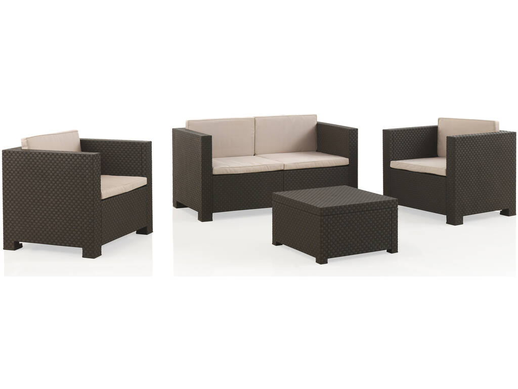 Muebles Jardín Set Diva Confort Wengué SP Berner 5000