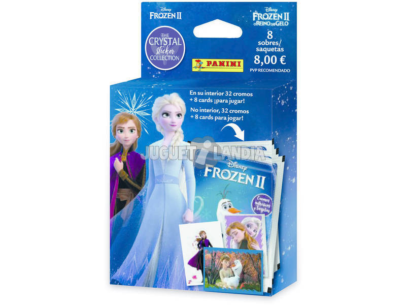 Frozen II Crystal Ecoblister 8 Envelopes Panini 003987KBE8