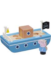 imagen Peppa Pig Barco de Madera con Figura Bandai CO07209