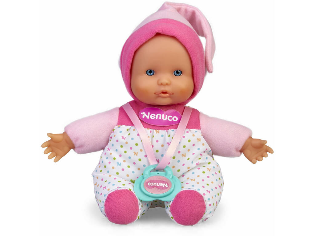 Nenuco Mini Baby Pijama Blanco y Rosa Famosa 700016284