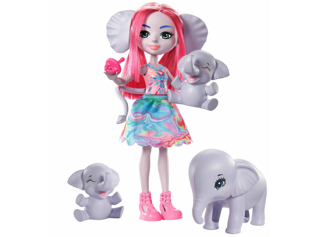 Enchantimals Esmeralda Elephant Familie Mattel GTM30