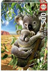 Puzzle 500 Koala mit ihrem Welpen Educa 18999