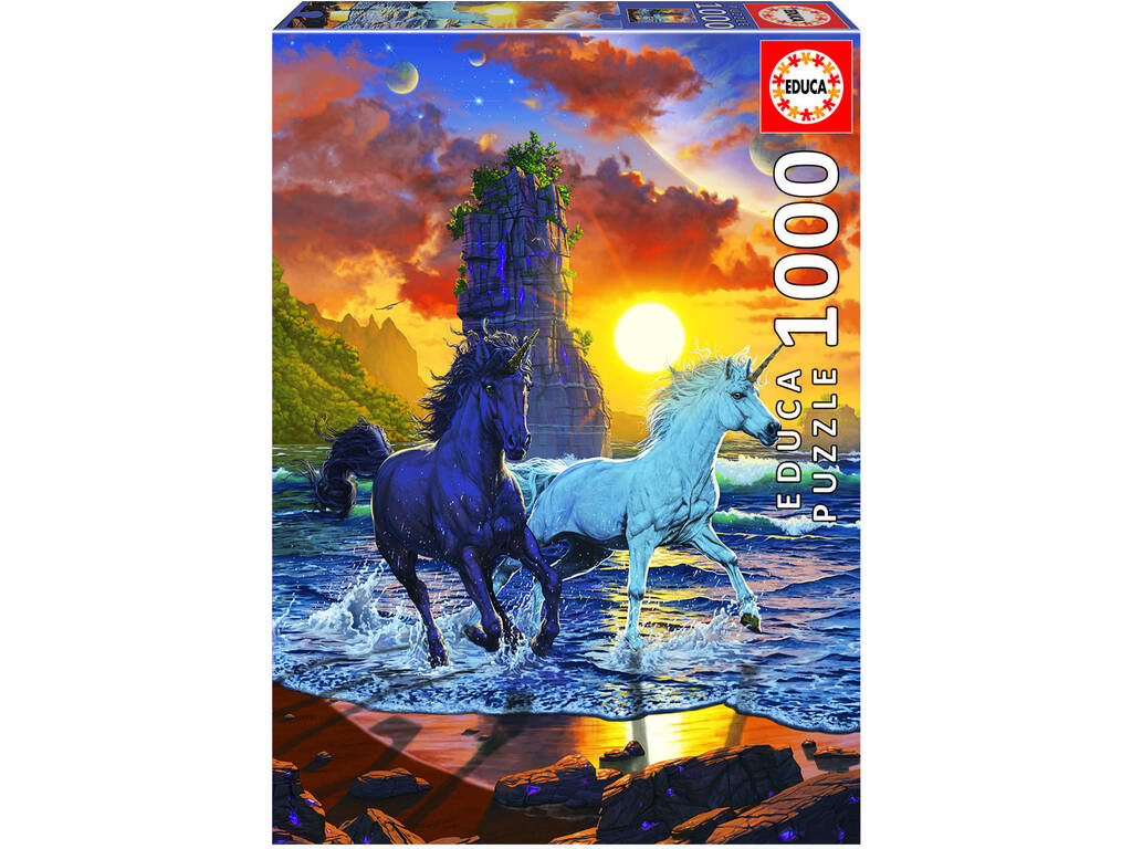 Puzzle 1000 Unicornios En La Playa, Vincent Hie Educa 19025
