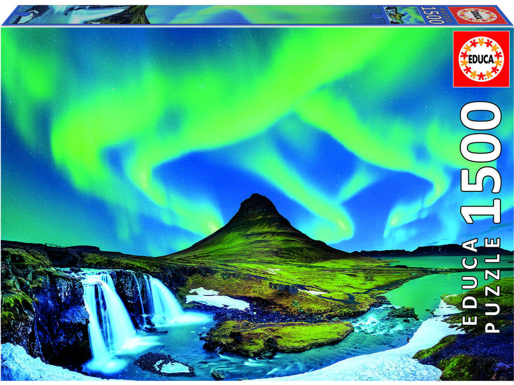 Puzzle 1.500 Aurora Boreal Islandia Educa 19041