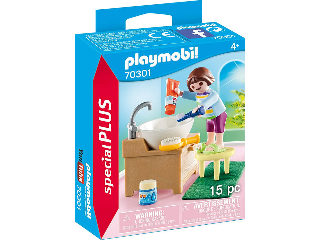 Playmobil Niña con Lavabo 70301