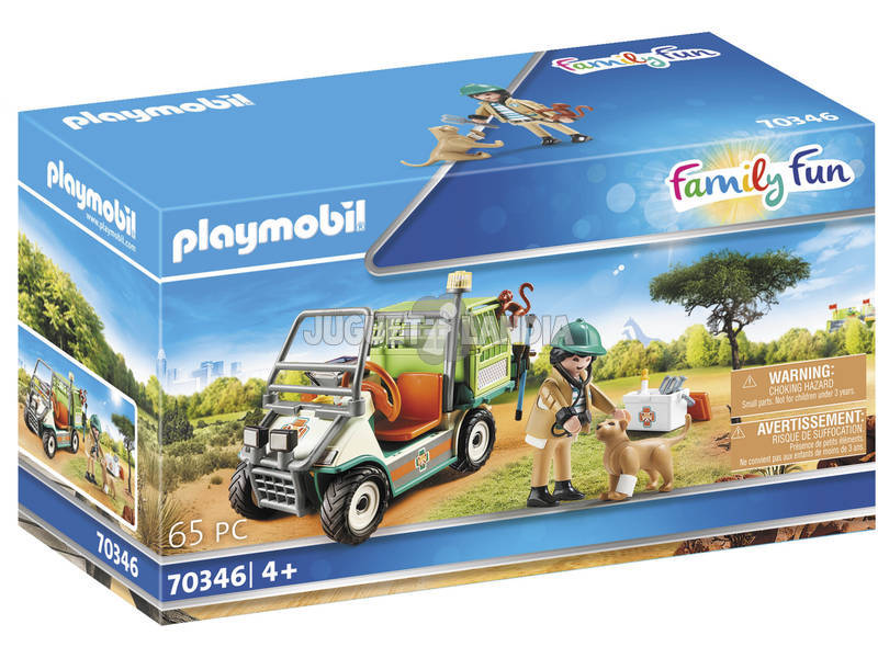 Playmobil Veterinario de Zoo com Carro Médico 70346