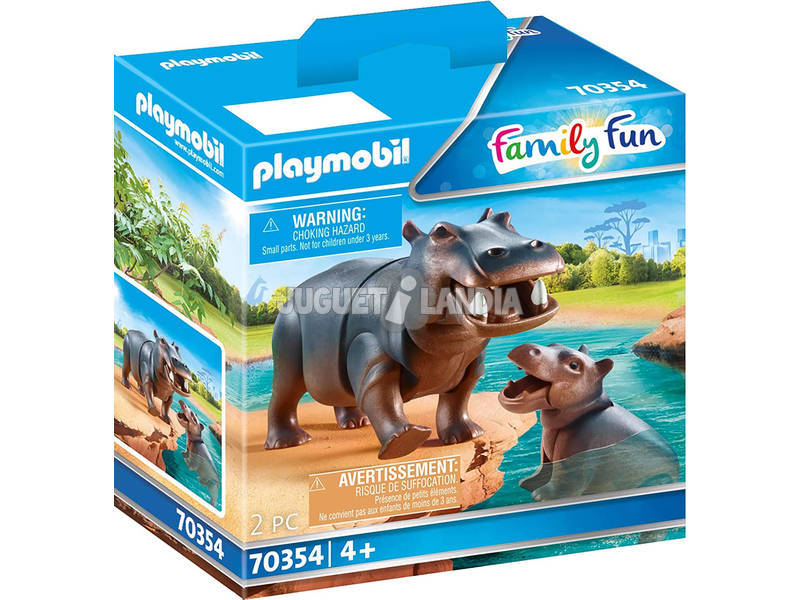 Playmobil Hippopotame avec Bébé 70354
