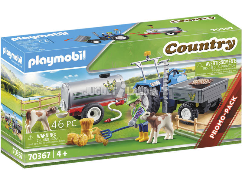 Playmobil Country Trattore Trailer con serbatoio 70367