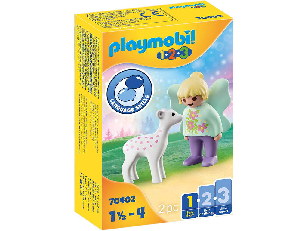Playmobil 1.2.3 Hada con Cervatillo 70402