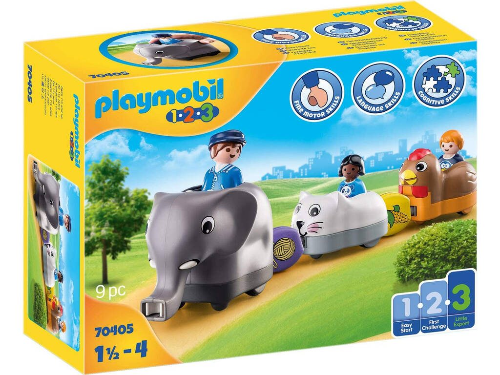 Playmobil 1.2.3 Mi Tren de Animales 70405