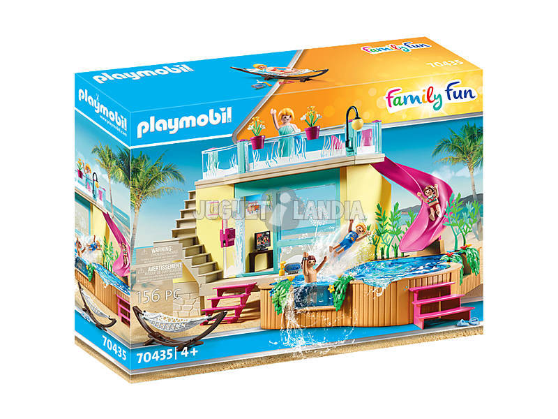 Playmobil Bungalow con piscina 70435