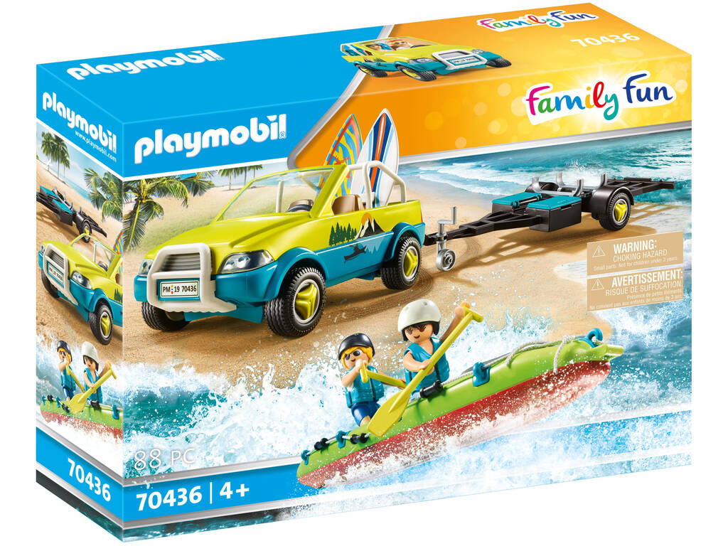 Auto da spiaggia Playmobil con canoa 70436