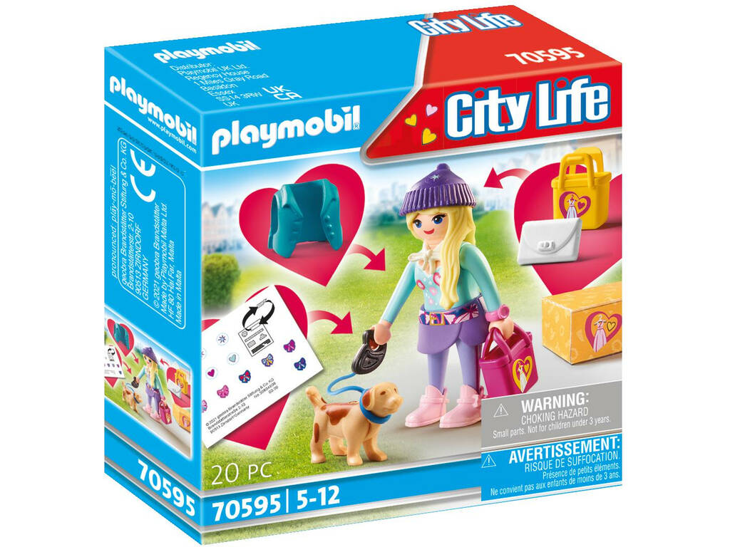 Playmobil Chica Fashion con Perro 70595