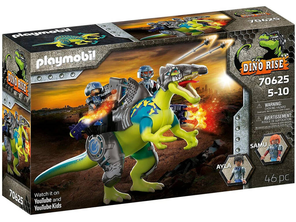 Playmobil Dinos Spinosaurus Doble Poder de Defensa 70625