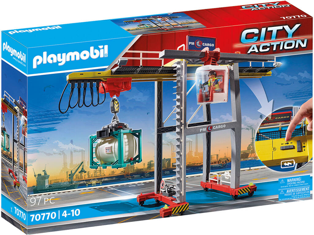 Playmobil City Action Grue avec conteneurs 70770
