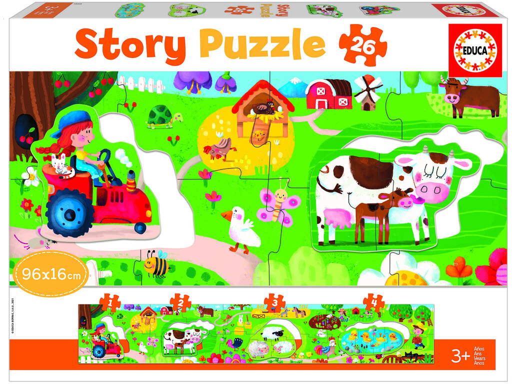Story Puzzle 26 Pezzi La fattoria Educa 18900