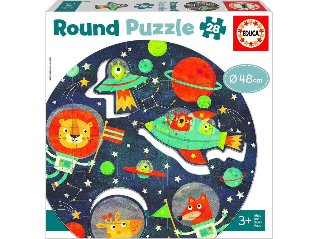 Round Puzzle 28 Peças O Espaço Educa 18908