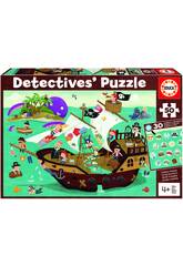 Puzzle Detectives 50 Peas Piratas Educa 18896
