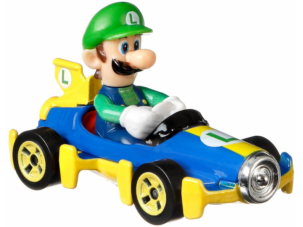Hot Wheels Mariokart Veículo Luigi Mattel GBG27