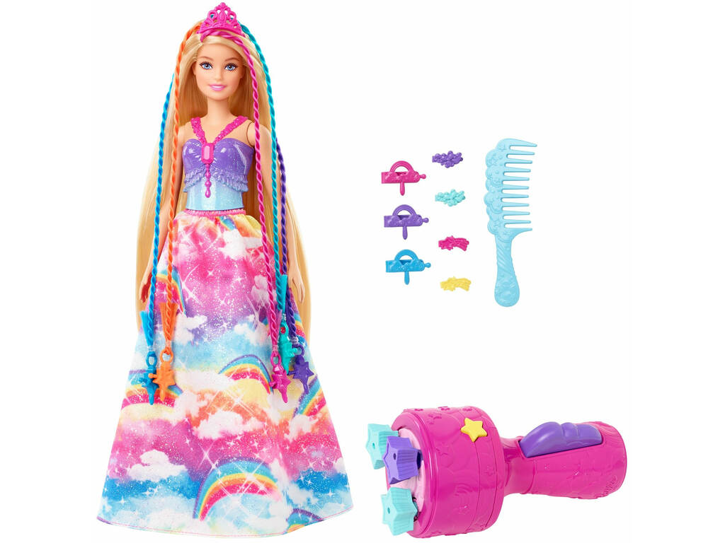 Barbie Princesa Trenzas Mattel GTG00