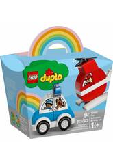 Lego Duplo Hélicoptère des pompiers et Voiture de Police 10957