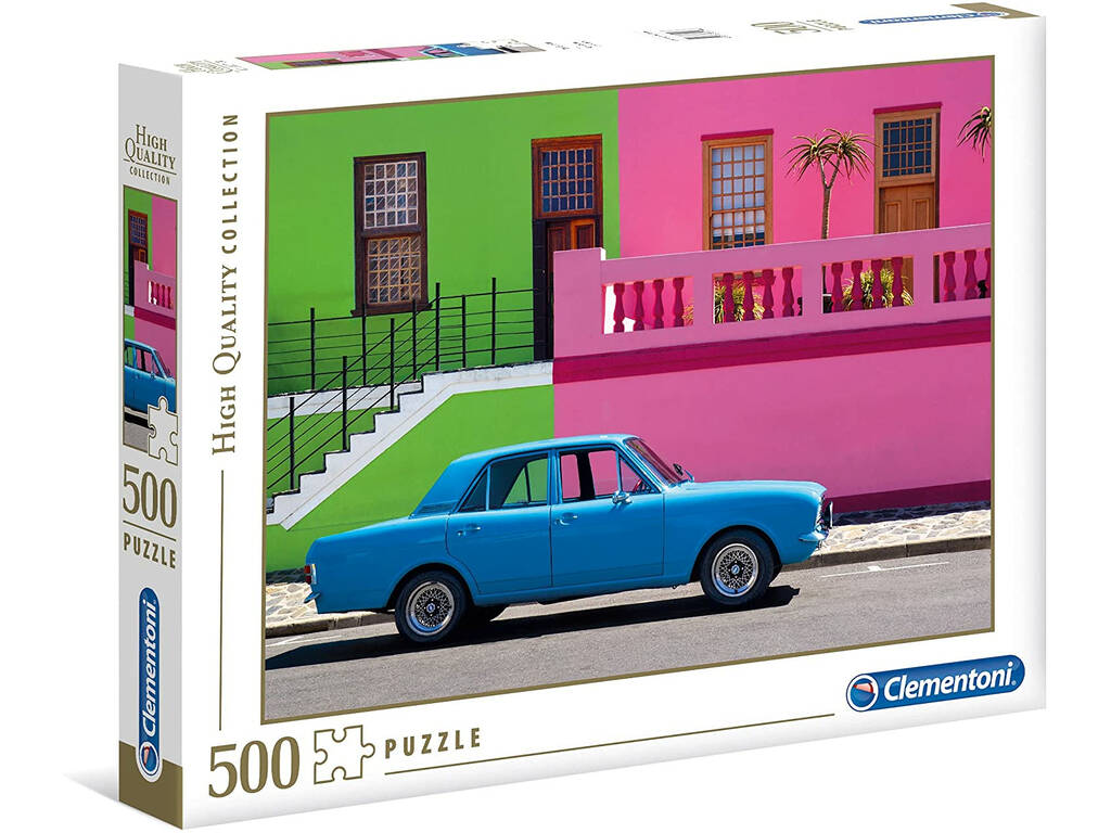 Puzzle 500 Auto blu Puzzle 35076 Clementoni
