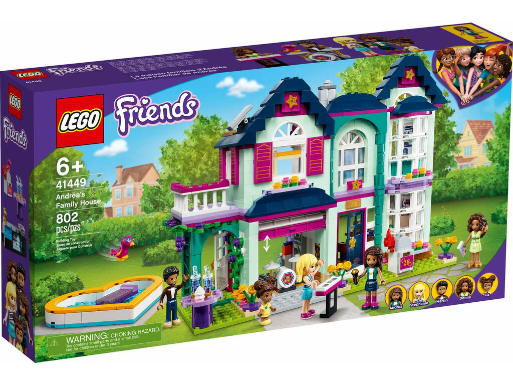 Lego Friends Casa della famiglia di Andrea 41449
