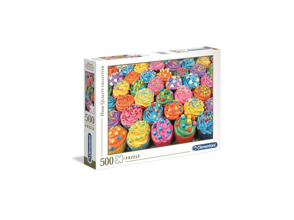 Puzzle 500 Colorful Cupcakes Clementoni 35057